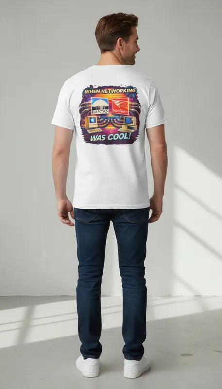 When Networking Was Cool! - Standard T-Shirt - Back image