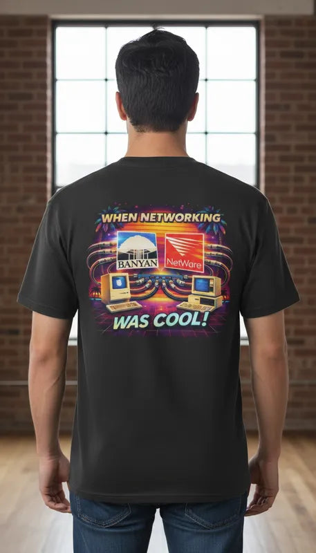 When Networking Was Cool! - Standard T-Shirt - Back image