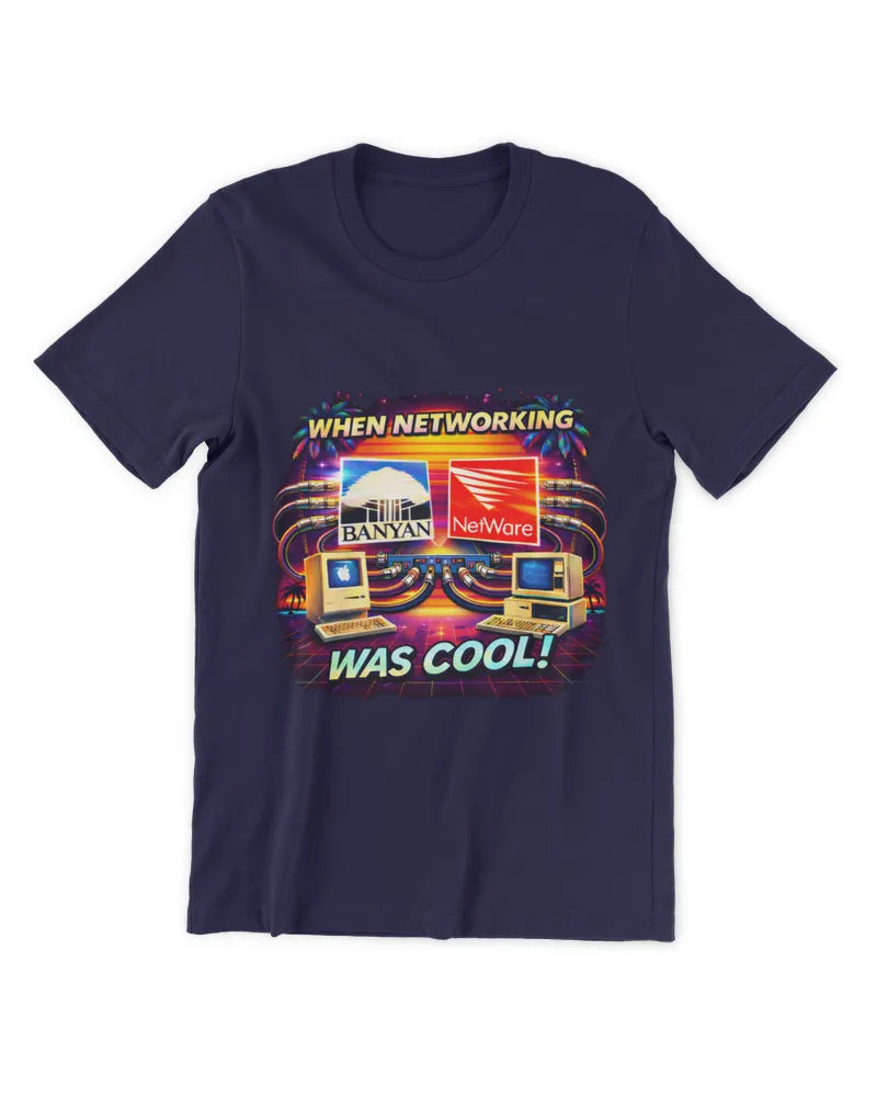 When Networking Was Cool! - Premium T-Shirt - Front image