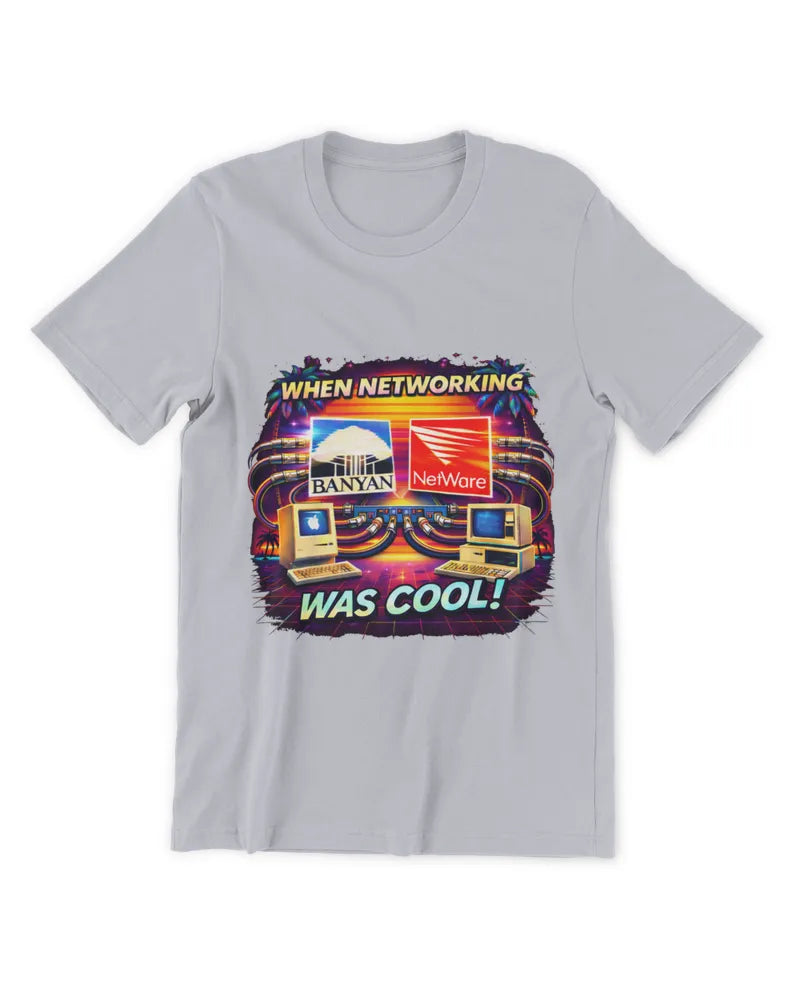 When Networking Was Cool! - Premium T-Shirt - Front image