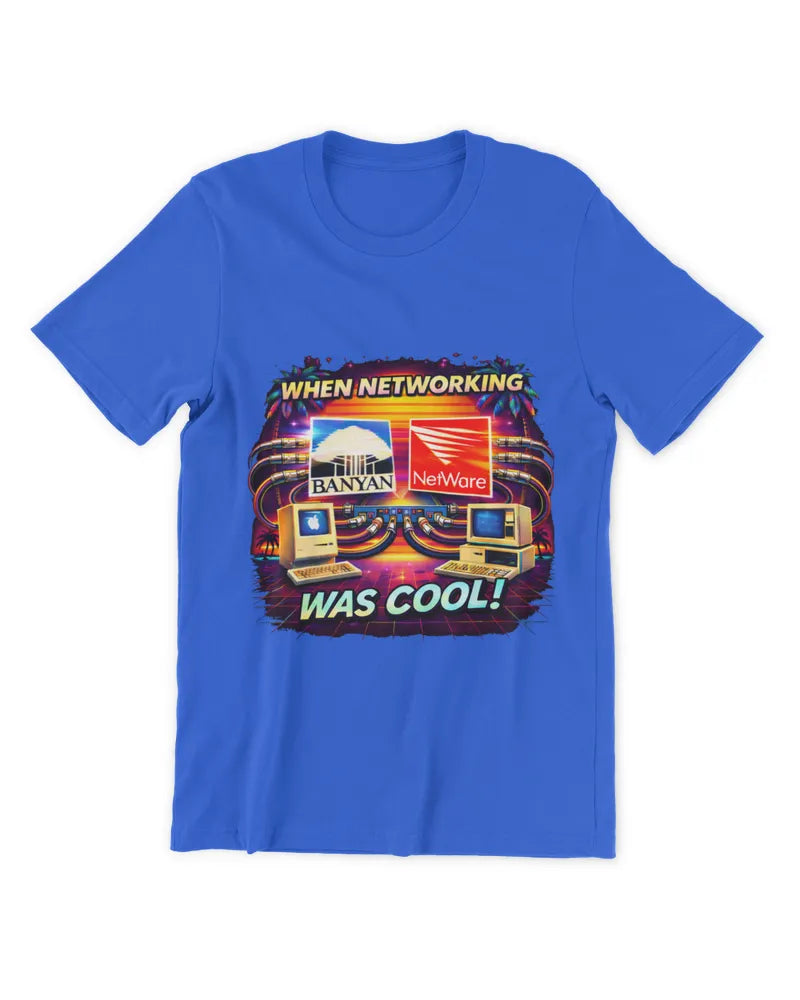 When Networking Was Cool! - Premium T-Shirt - Front image