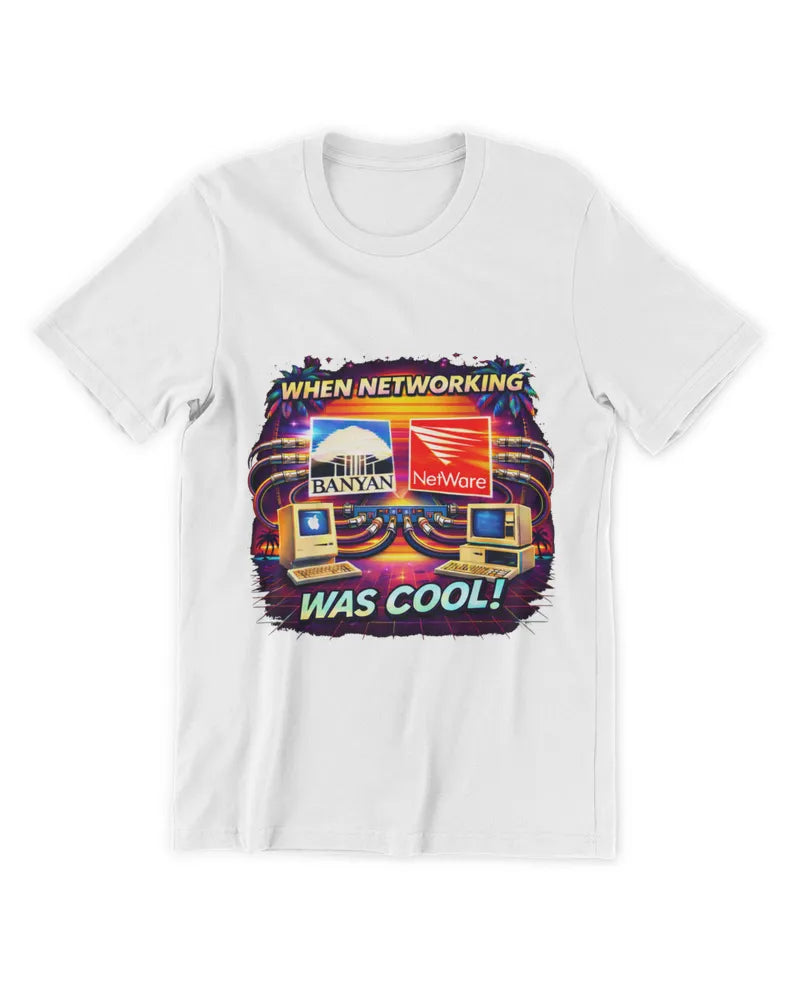 When Networking Was Cool! - Premium T-Shirt - Front image