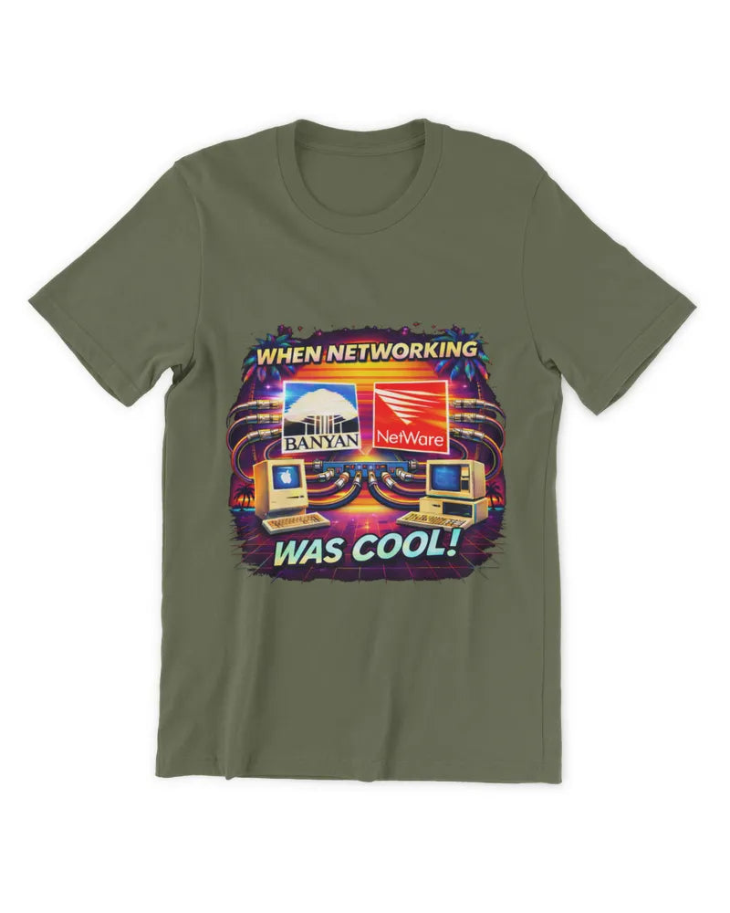 When Networking Was Cool! - Premium T-Shirt - Front image