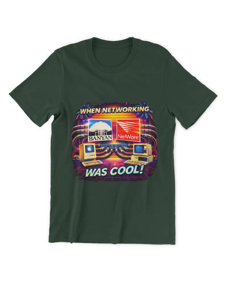 When Networking Was Cool! - Premium T-Shirt - Front image