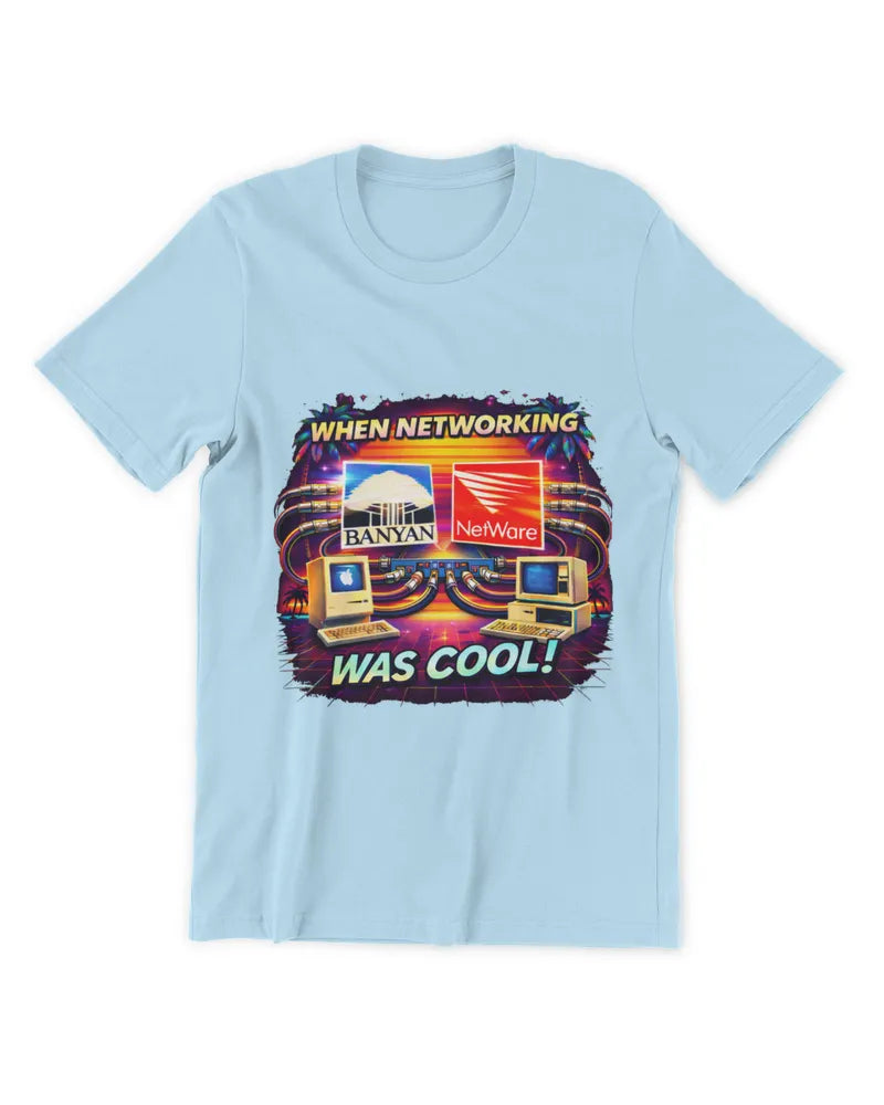 When Networking Was Cool! - Premium T-Shirt - Front image