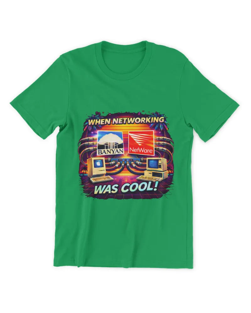 When Networking Was Cool! - Premium T-Shirt - Front image