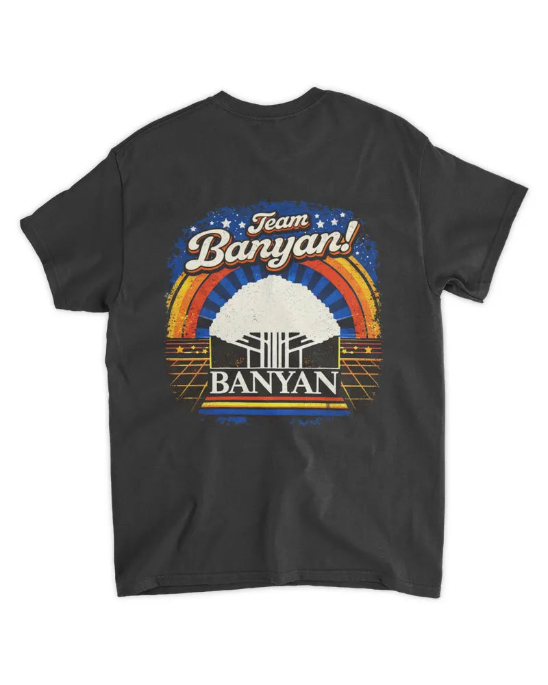 Team Banyan Retro IT T-Shirt with Banyan VINES design on preshrunk cotton tee