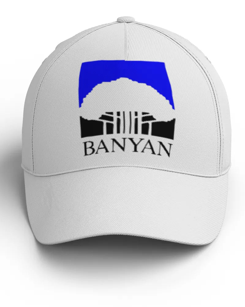 Team Banyan Retro IT baseball cap with printed distressed denim-look design on polyester cotton