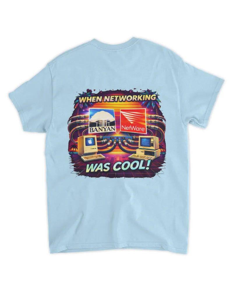 When Networking Was Cool! - Standard T-Shirt - Back image