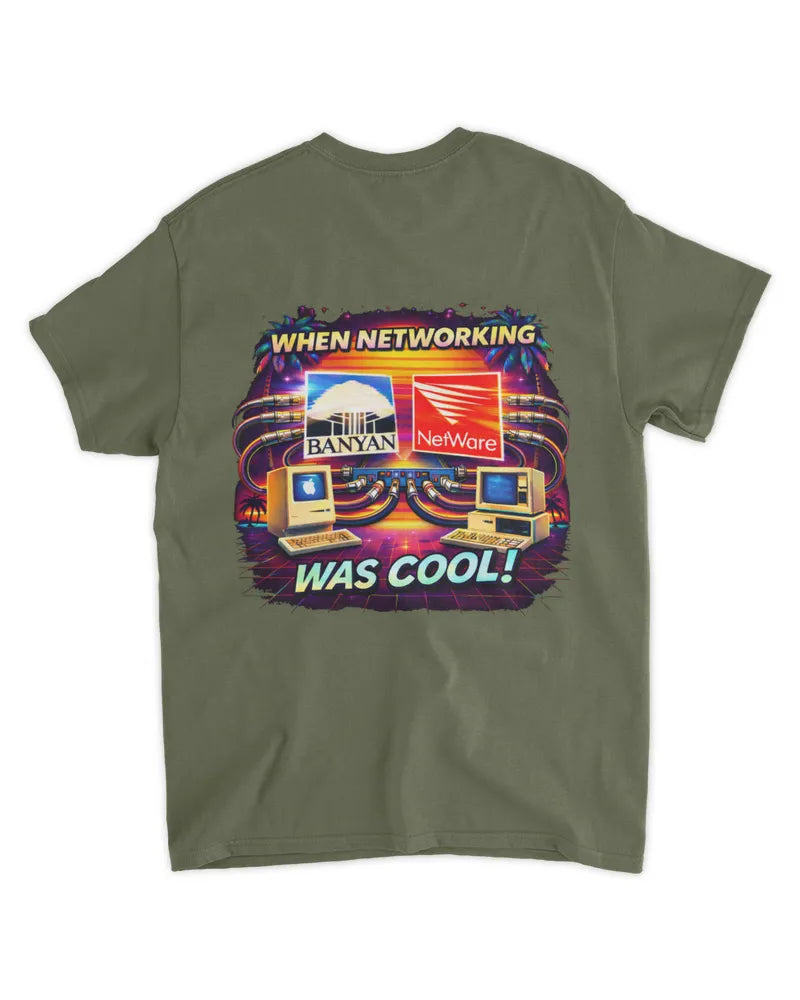 When Networking Was Cool! - Standard T-Shirt - Back image