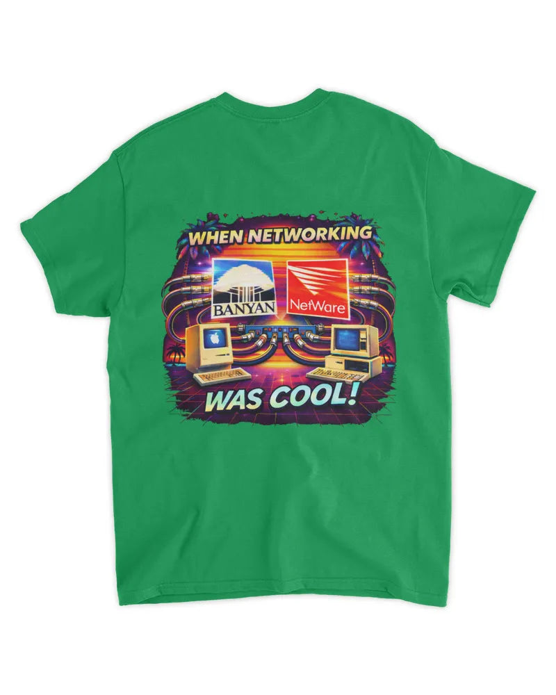 When Networking Was Cool! - Standard T-Shirt - Back image