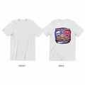 When Networks Were Rad Premium Back-Print T-Shirt shown from the front and back